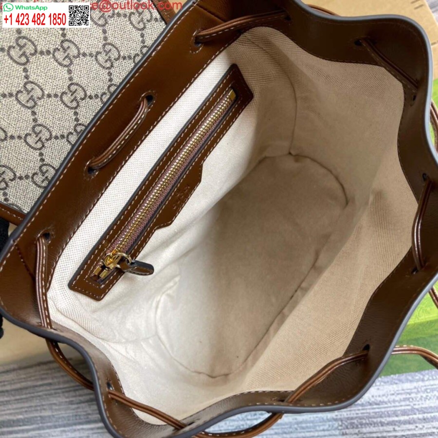 Replica Gucci 674147 Kuprinė Su Blokuojančia G Smėlio Ir Juodmedžio Spalvos