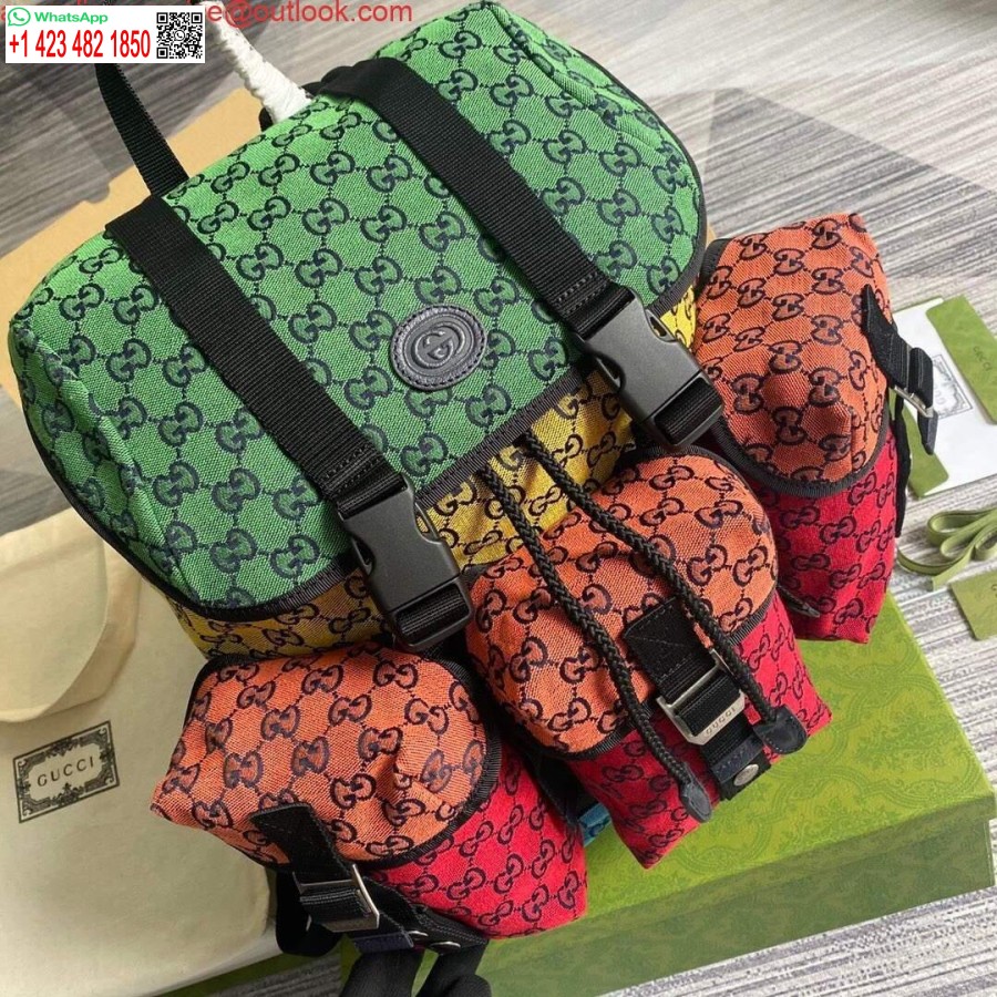 Replika Gucci 658783 Gg Viacfarebný Malý Batoh
