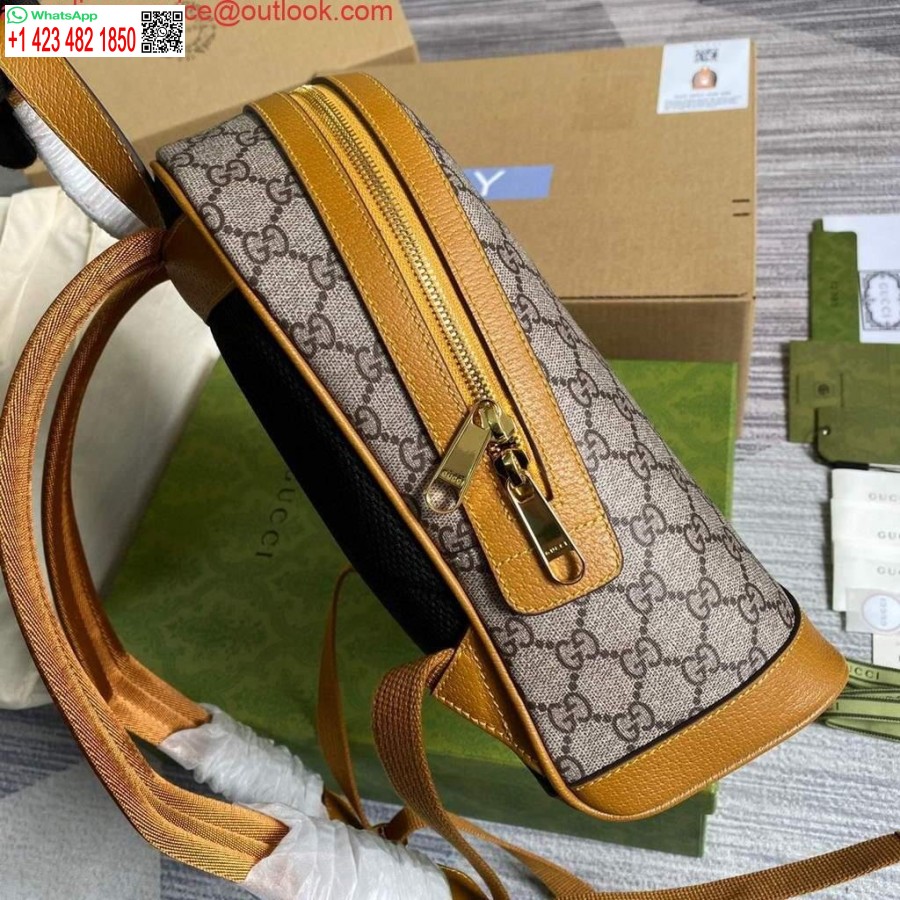 Replica Gucci 647816 Kai X Gucci Meškiuko Atspaudo Kuprinė Geltona
