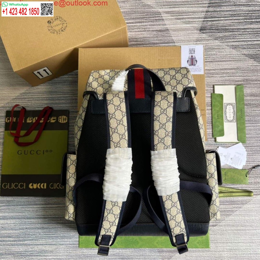 Replica Gucci 598140 Ophidia Gg תרמיל בינוני כחול