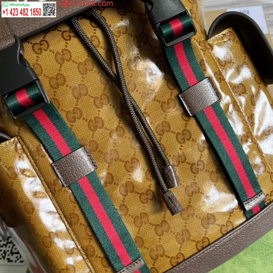 Реплика рюкзака Adidas X Gucci 495563 бежево-коричневого цвета