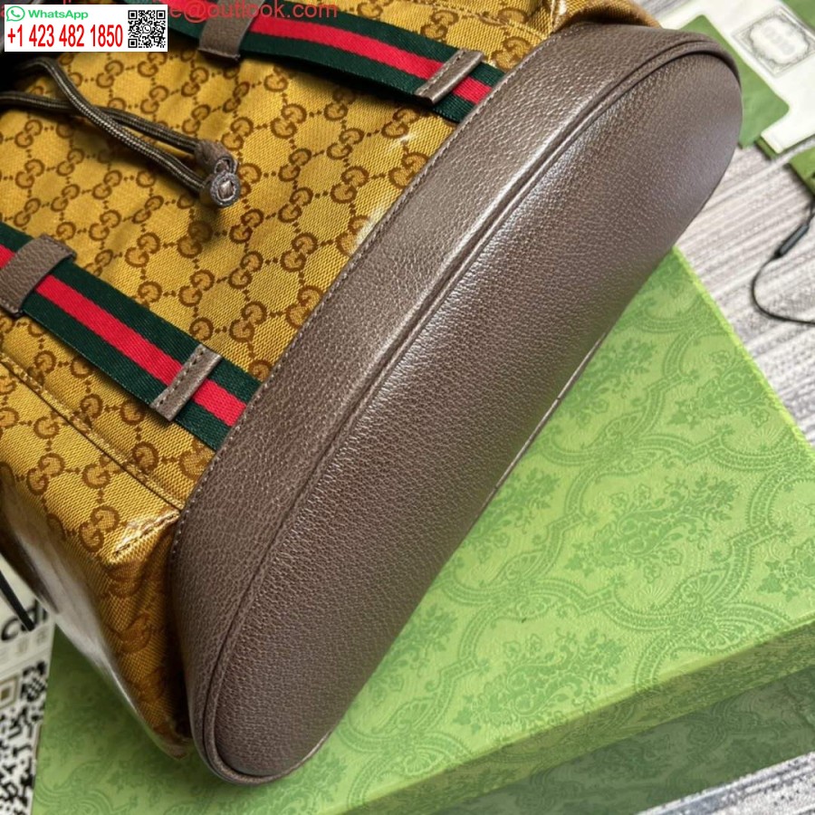Реплика рюкзака Adidas X Gucci 495563 бежево-коричневого цвета