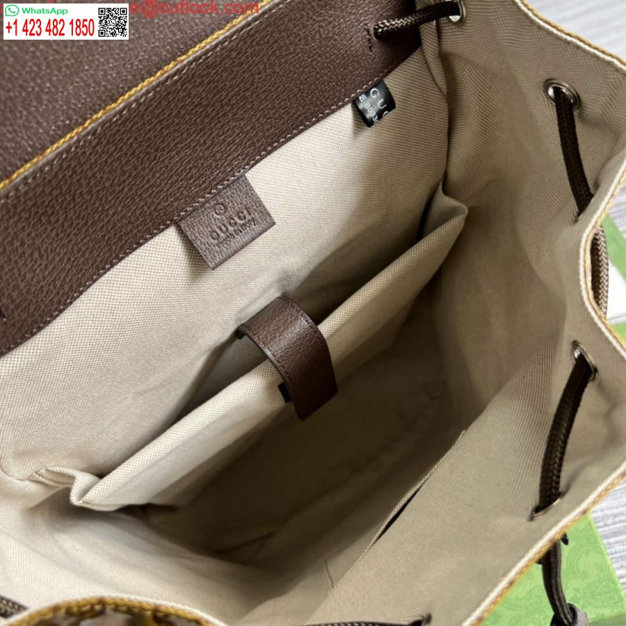 Реплика рюкзака Adidas X Gucci 495563 бежево-коричневого цвета