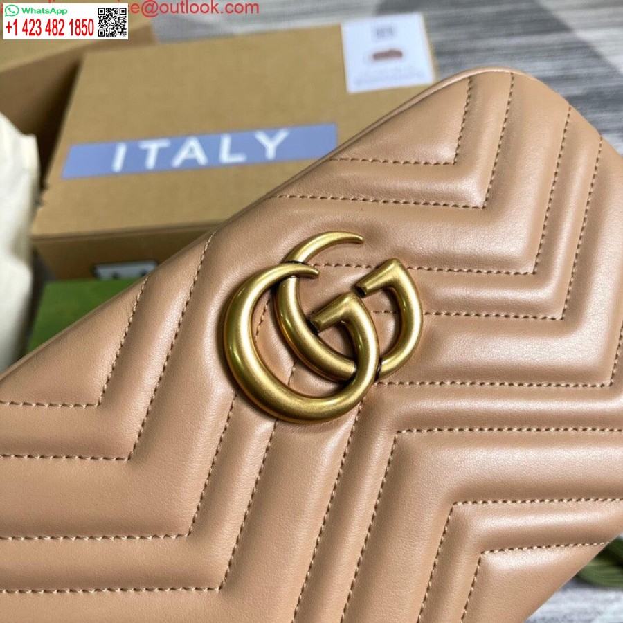 Replika Gucci 447632 Gg Marmont Lille Skuldertaske Lys Pink