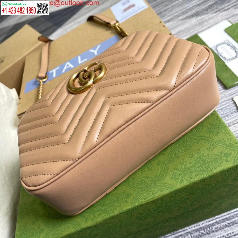 Replika Gucci 447632 Gg Marmont Lille Skuldertaske Lys Pink