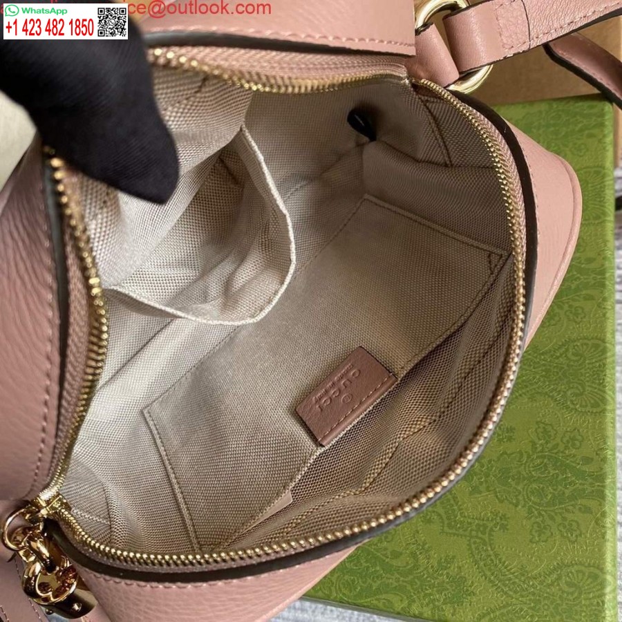 Replik Gucci 308364 Soho Kleine Leder-Umhängetaschen Disco-Tasche Rosa