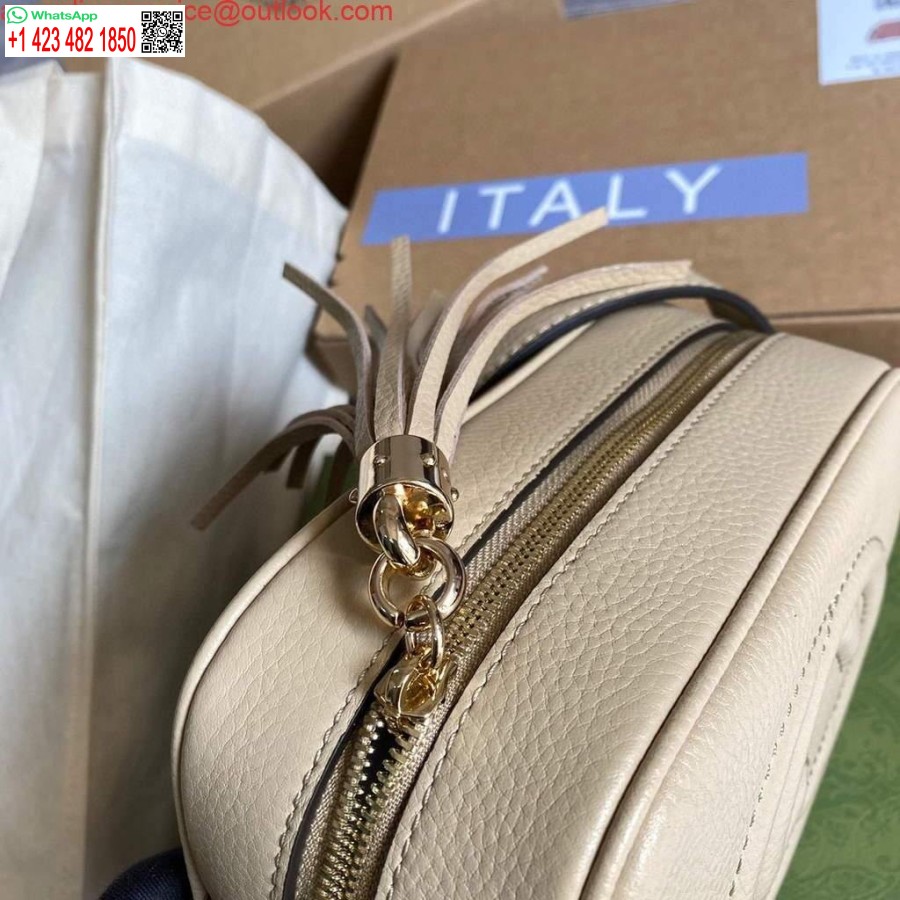 Replica Gucci 308364 Soho Väikesed Nahast Crossbody Kotid Diskokott Beež