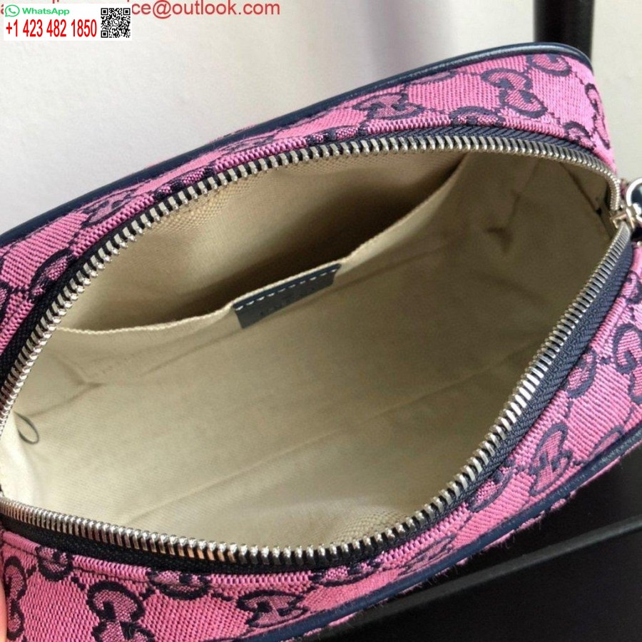 Replik Gucci 447632 GG Marmont Mehrfarbige Kleine Umhängetasche Lila