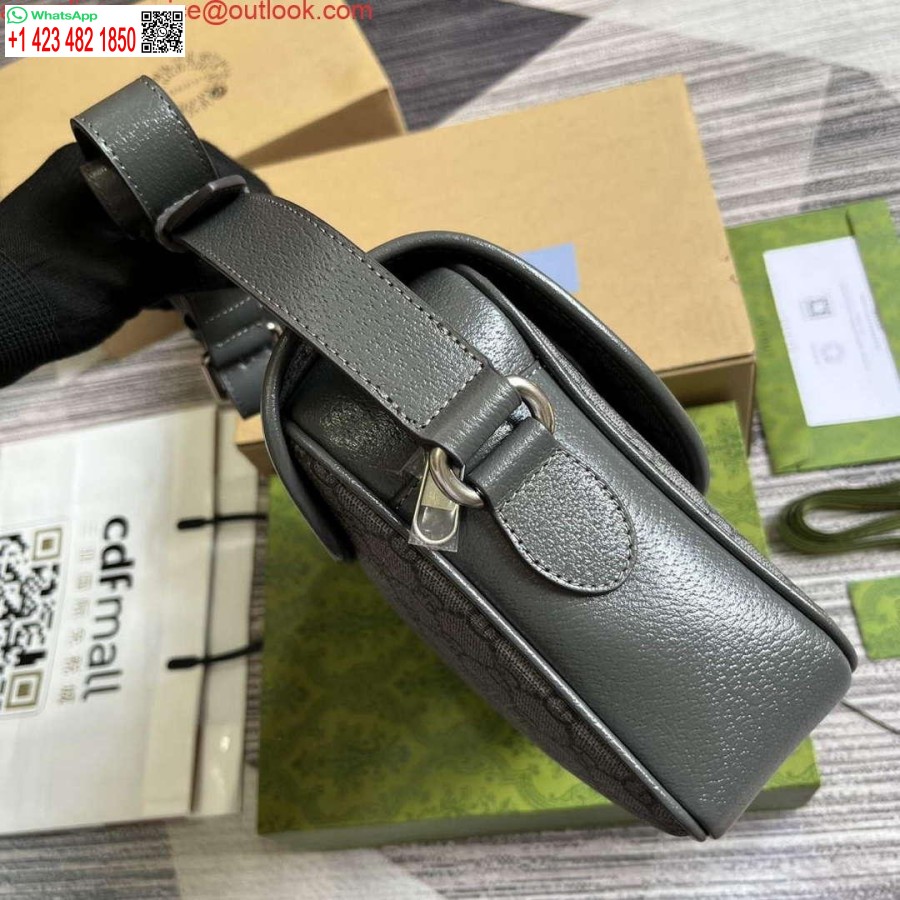 Replica Gucci 724704 Ophidia Messenger Bag Grey