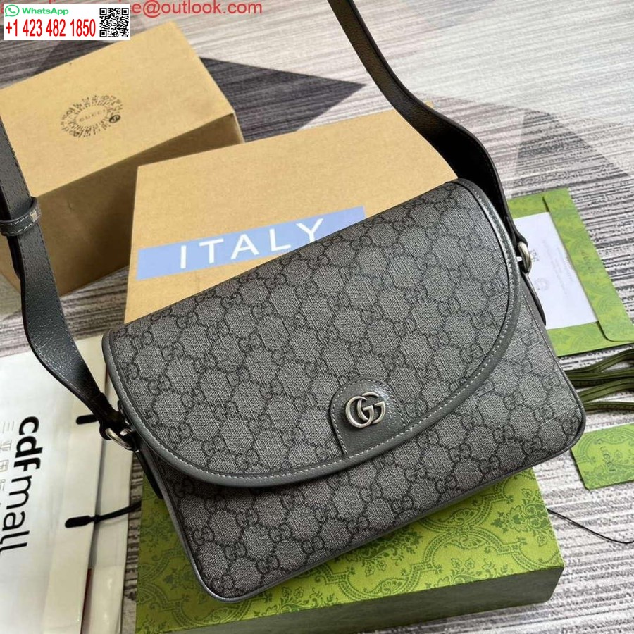 Replica Gucci 724704 Ophidia Messenger Bag Grey
