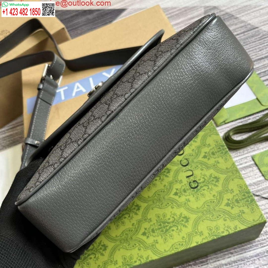 Replica Gucci 724704 Ophidia Messenger Bag Grey