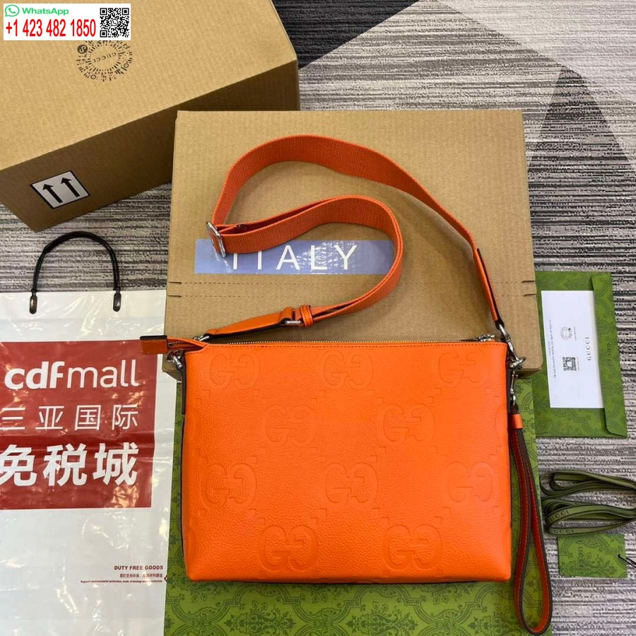 Replica Gucci 696009 Jumbo Gg Medium Messenger Bag Oranssi