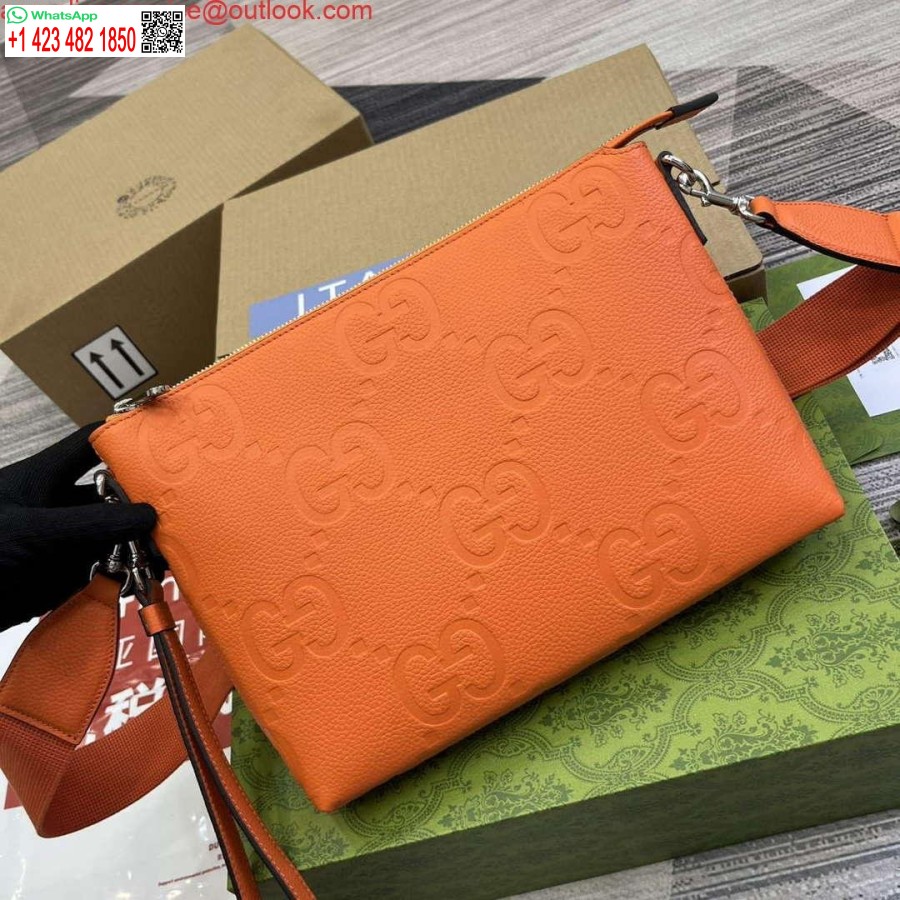 Replica Gucci 696009 Jumbo Gg Medium Messenger Bag Oranssi