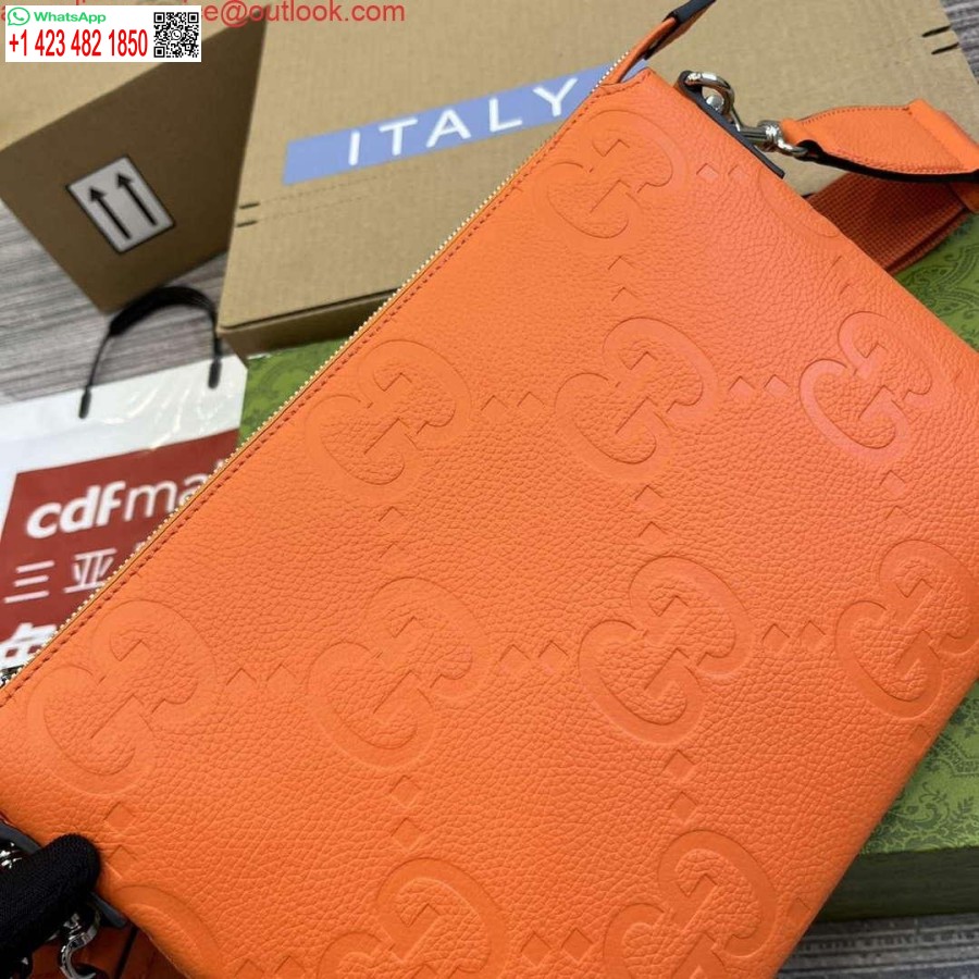 Replica Gucci 696009 Jumbo Gg Medium Messenger Bag Oranssi