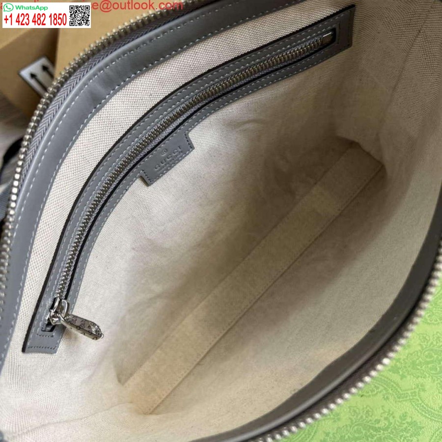 Replika Gucci 696009 Gg Embosovaná Stredná Messenger Taška šedá
