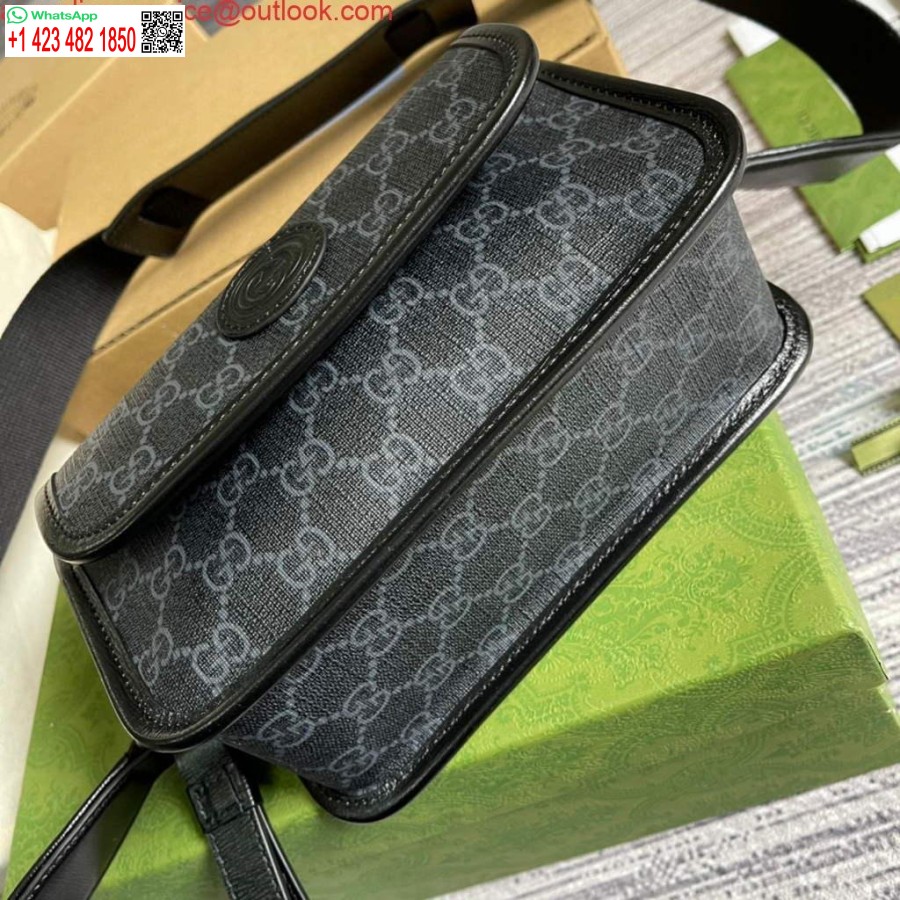 Replica Gucci 674164 Lähettilaukku Lukituksella G Musta