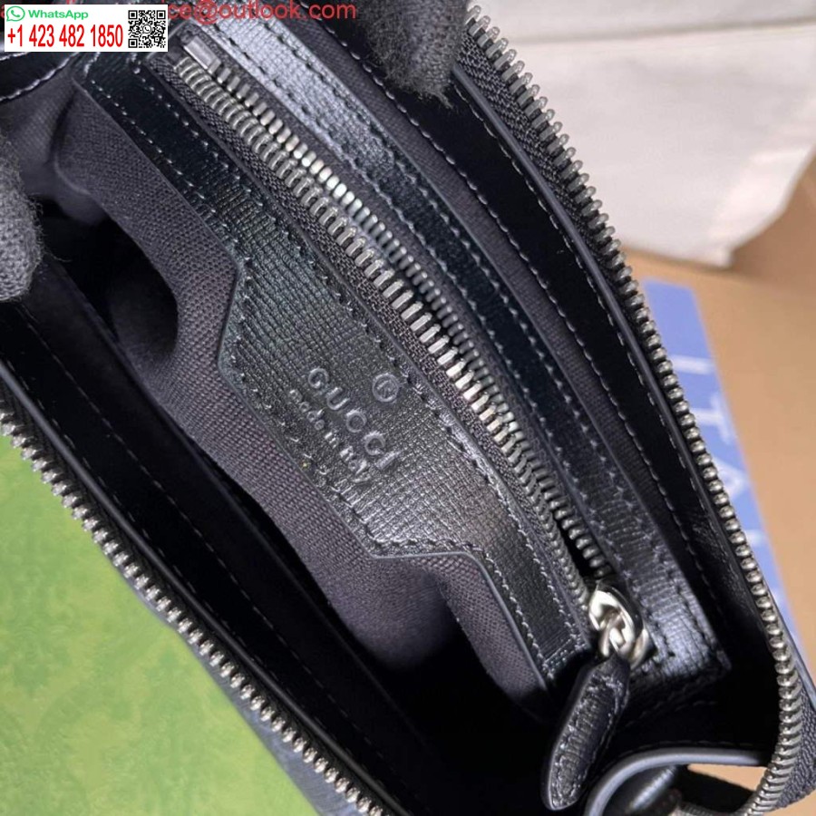 Replica Gucci 674164 Lähettilaukku Lukituksella G Musta