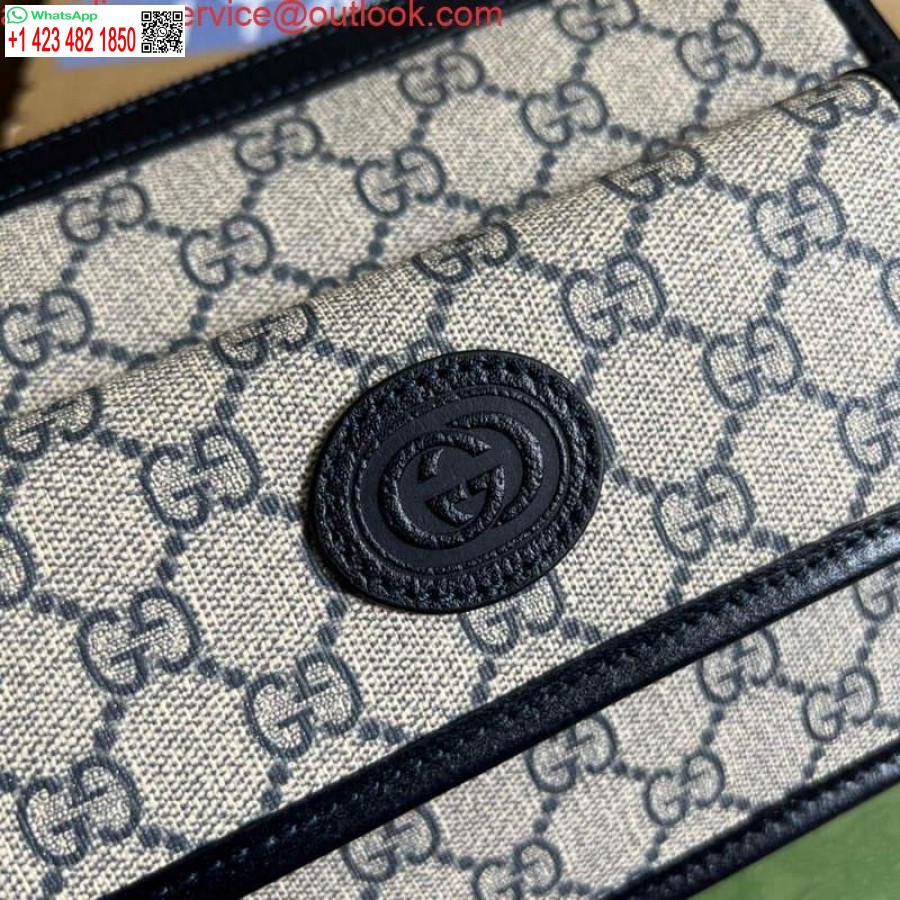 کیسه پیام رسان Replica Gucci 674164 با رنگ آبی به هم پیوسته