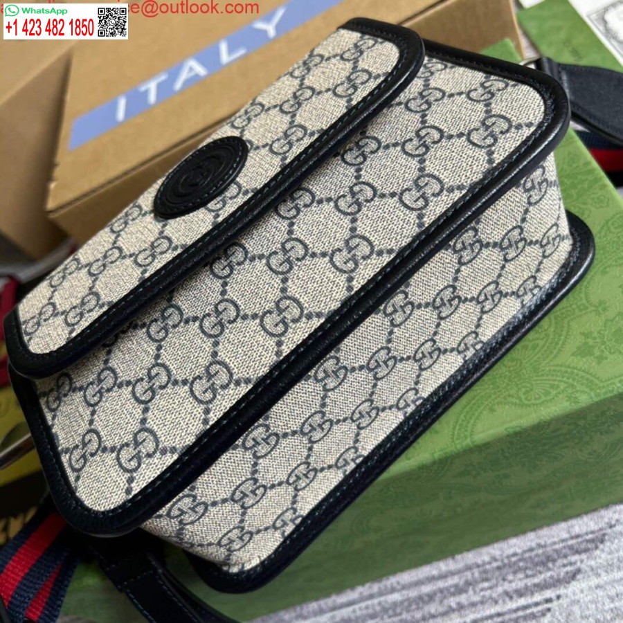 کیسه پیام رسان Replica Gucci 674164 با رنگ آبی به هم پیوسته