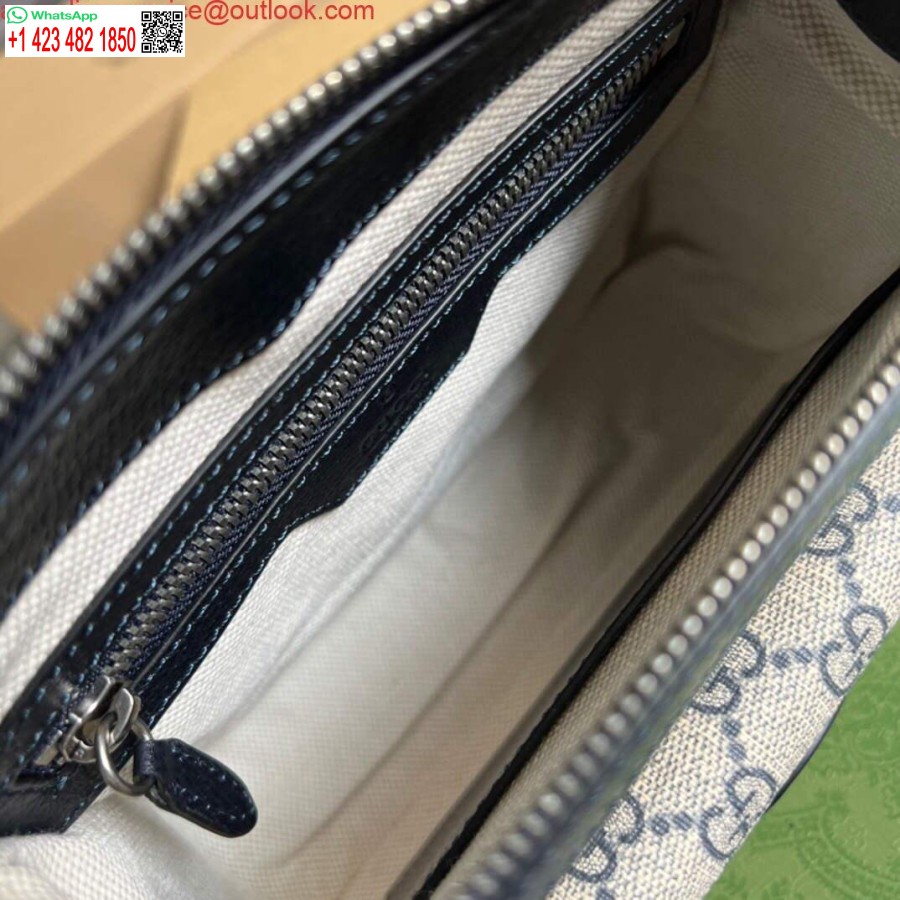 کیسه پیام رسان Replica Gucci 674164 با رنگ آبی به هم پیوسته