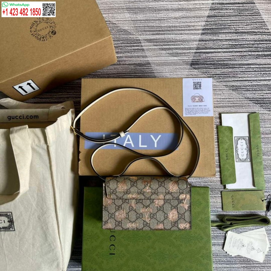 Réplica Gucci 652683 Mini Bolsa Com Cadeado Couro Branco