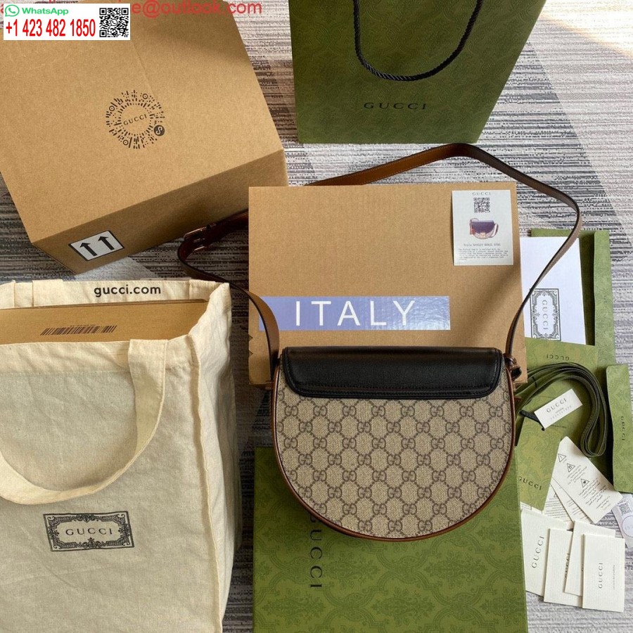 Реплика Gucci 644524 маленькая сумка через плечо с замком черная