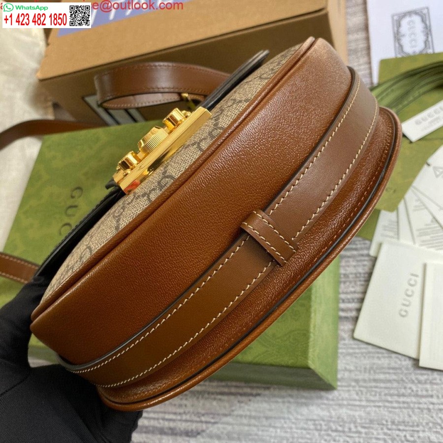 Реплика Gucci 644524 маленькая сумка через плечо с замком черная