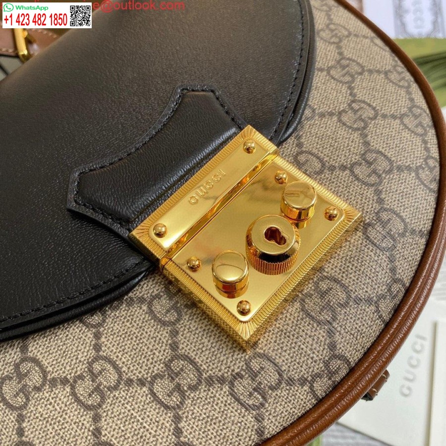 Реплика Gucci 644524 маленькая сумка через плечо с замком черная
