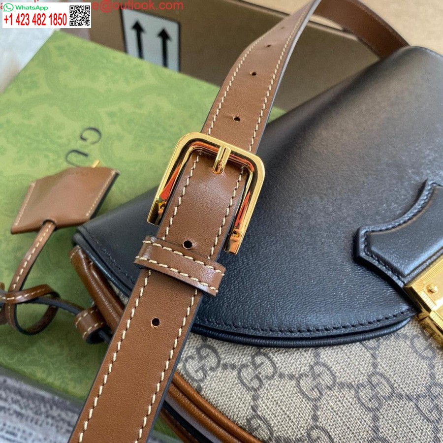 Реплика Gucci 644524 маленькая сумка через плечо с замком черная