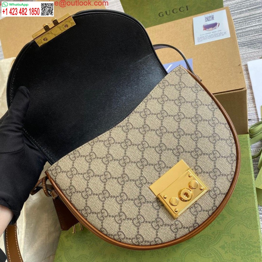 Реплика Gucci 644524 маленькая сумка через плечо с замком черная