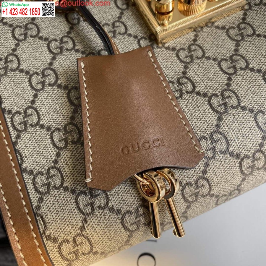 Реплика Gucci 498156 навесной замок Gg маленькая сумка через плечо коричневая