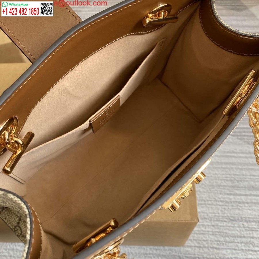 Реплика Gucci 498156 навесной замок Gg маленькая сумка через плечо коричневая