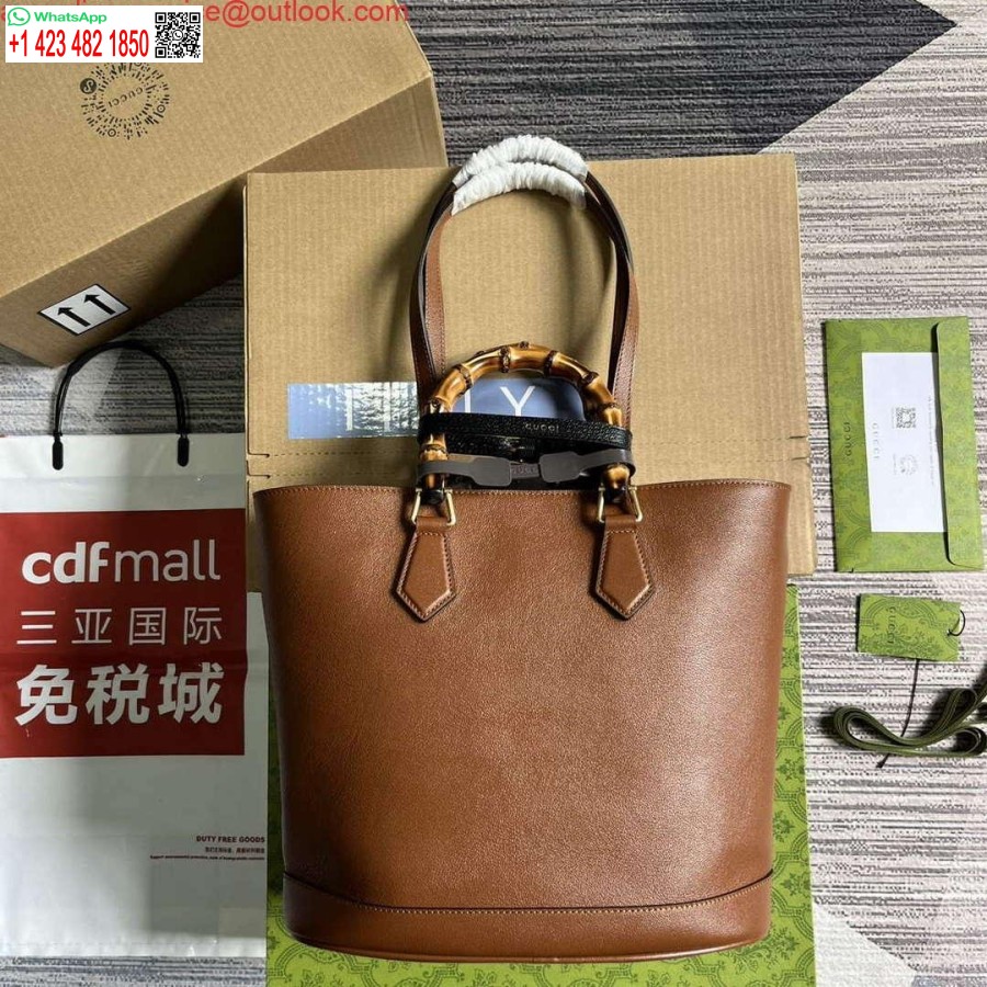 Replika Gucci 750394 Gucci Diana Mittlere Einkaufstasche Cuir Leder