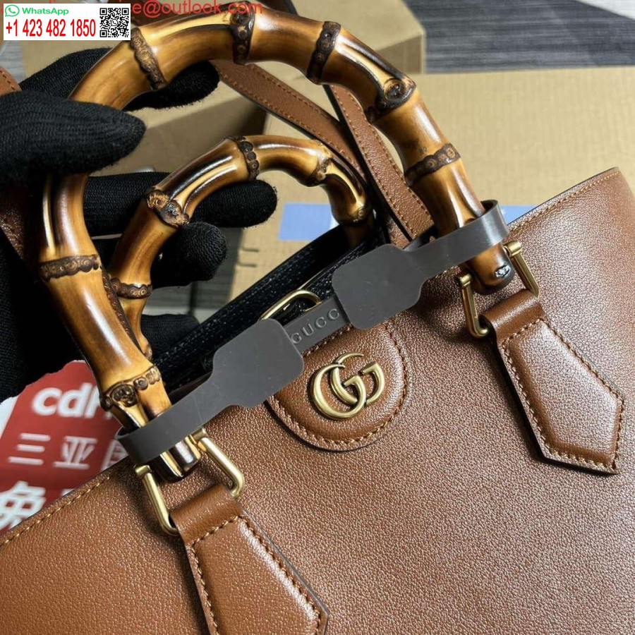 Replika Gucci 750394 Gucci Diana Mittlere Einkaufstasche Cuir Leder
