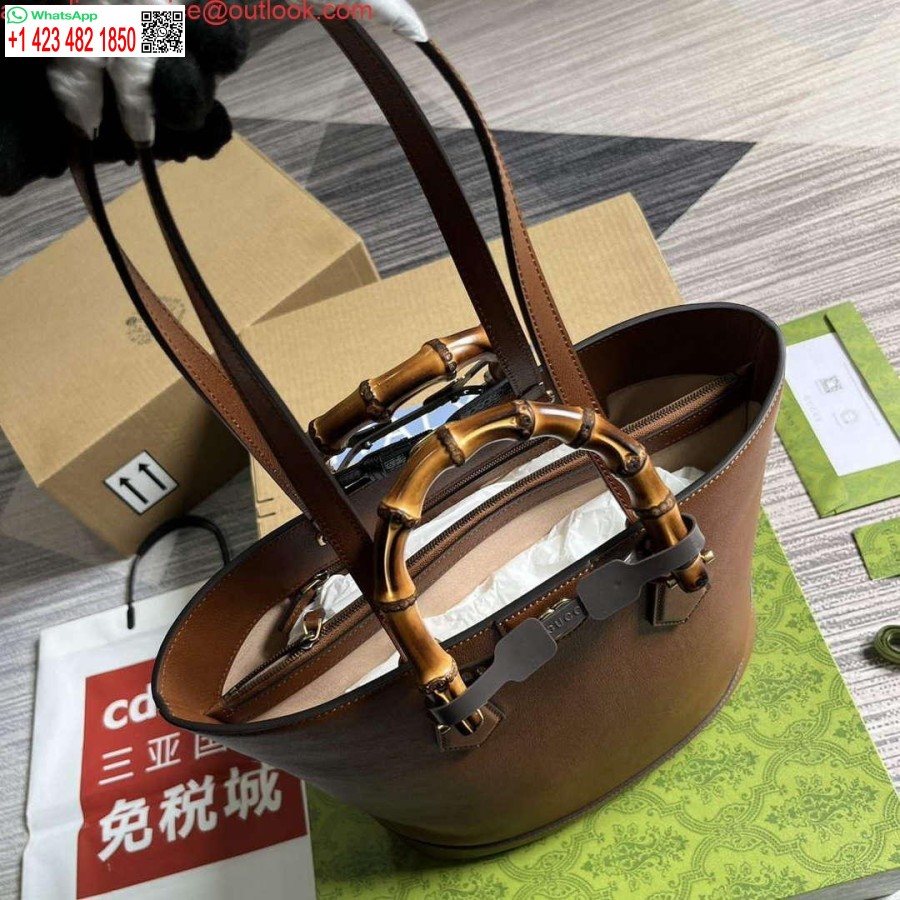 Replika Gucci 750394 Gucci Diana Mittlere Einkaufstasche Cuir Leder