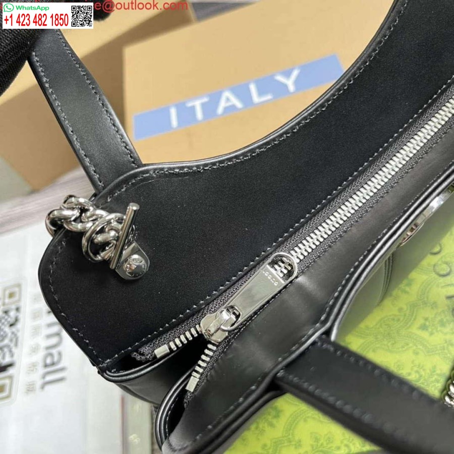 Replica Gucci 745918 Petite Gg Geantă Tote Mică Neagră