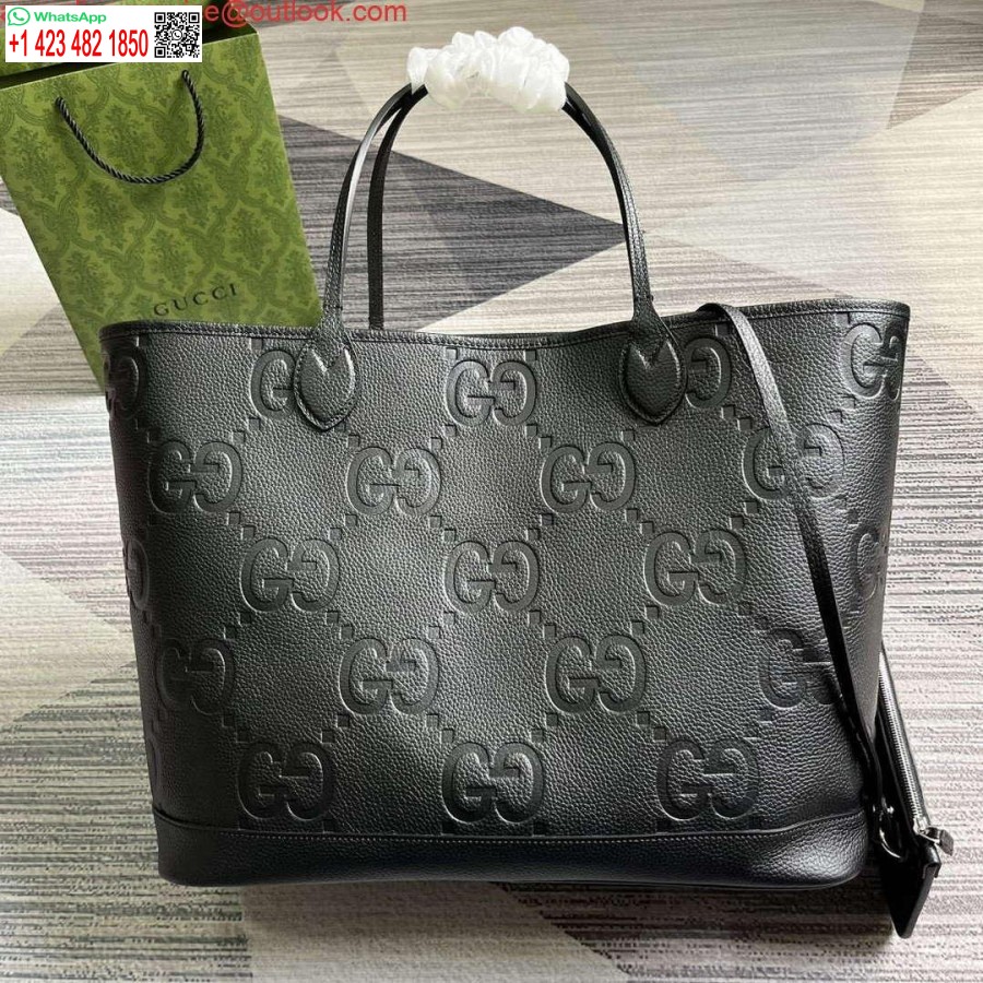 Replika Gucci 726755 Duża Torba Jumbo Gg W Kolorze Czarnym