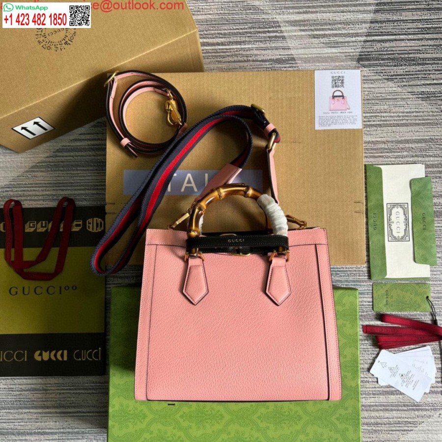 Replika Gucci 702721 Diana Mała Torba Na Ramię W Kolorze Różowym