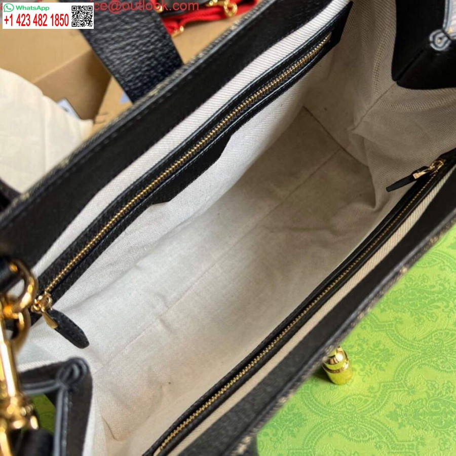 Replica Gucci 685129 Gg Jackie 1961 Rokassoma Džinsa Soma Melna