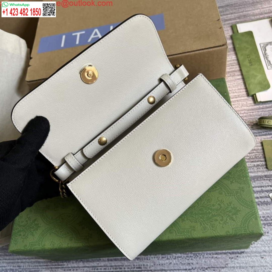 Реплика Gucci 675795 Мини-сумка Gucci Diana белая