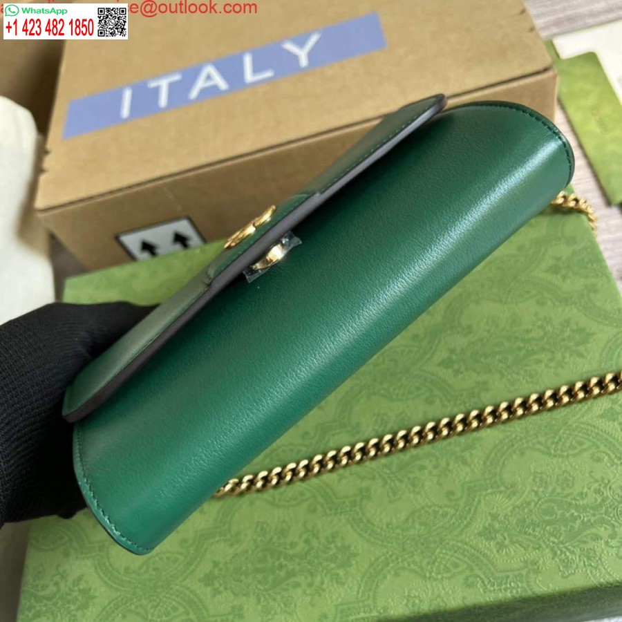 Replica Gucci 675795 Gucci Diana Mini Válltáska Zöld