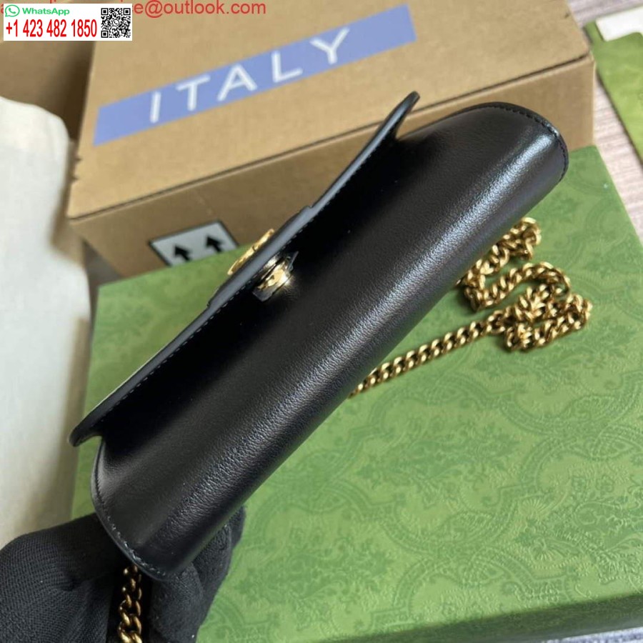 Replica Gucci 675795 Gucci Diana Mini Geanta De Umar Neagra