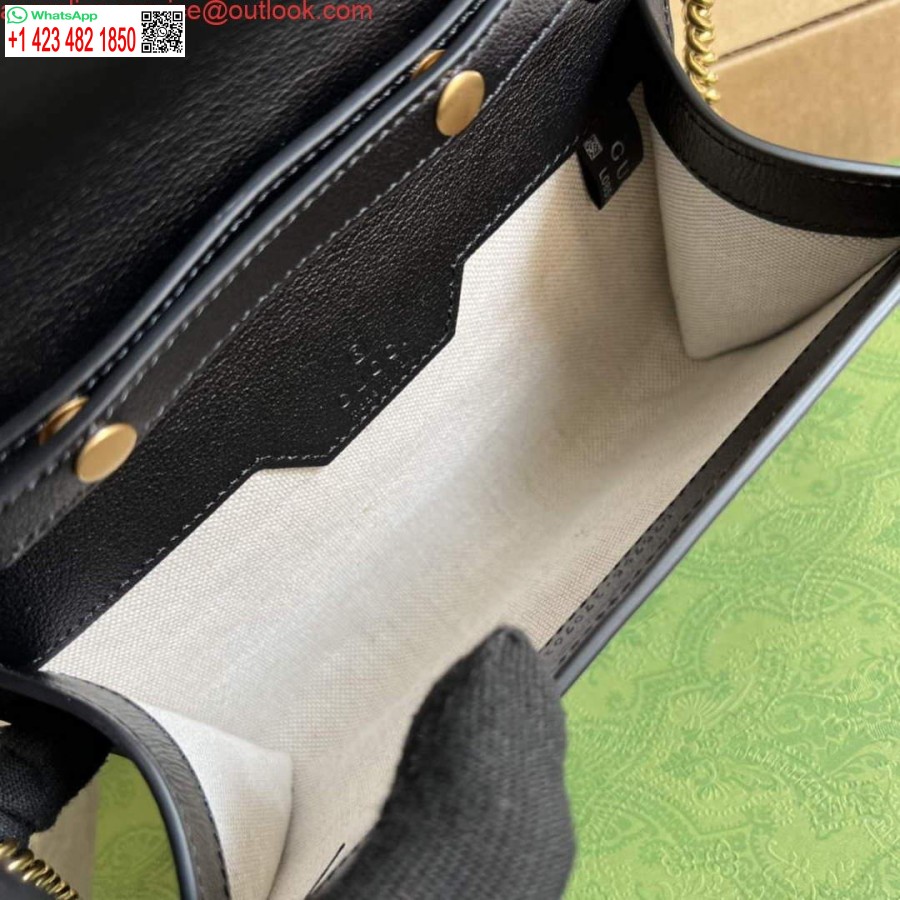 Replica Gucci 675795 Gucci Diana Mini Geanta De Umar Neagra