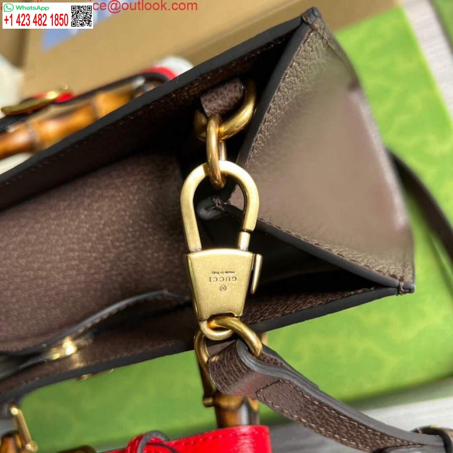 ρεπλίκα Gucci 660195 Gucci Diana Jumbo Gg μικρή τσάντα τσάντα καφέ