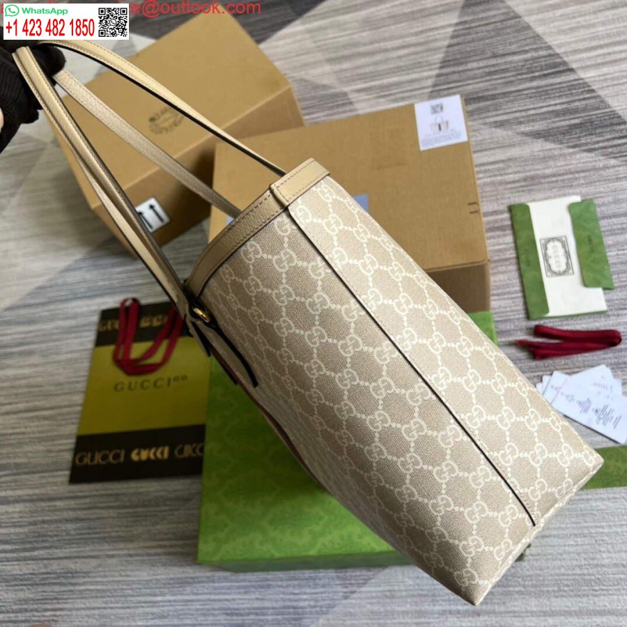 Replica Gucci 631685 Ophidia Medium Gg Tote Beige