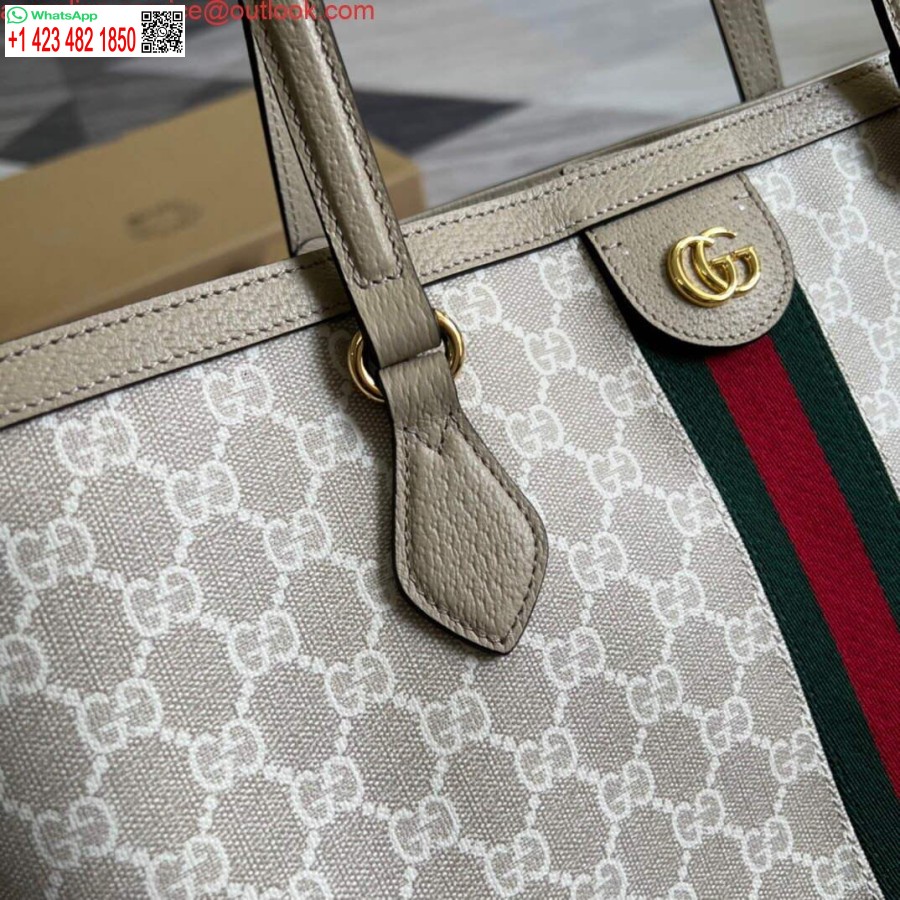 Replica Gucci 631685 Ophidia Medium Gg Tote Beige