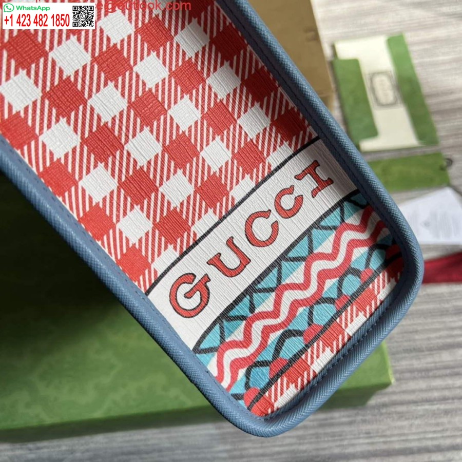 Реплика детской сумки-тоут с принтом котенка Gucci 630542