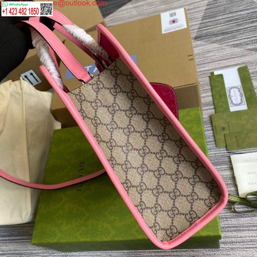 Replica Gucci 612992 Gg Vidutinis Ophidia Rankinis Per Petį Rožinis