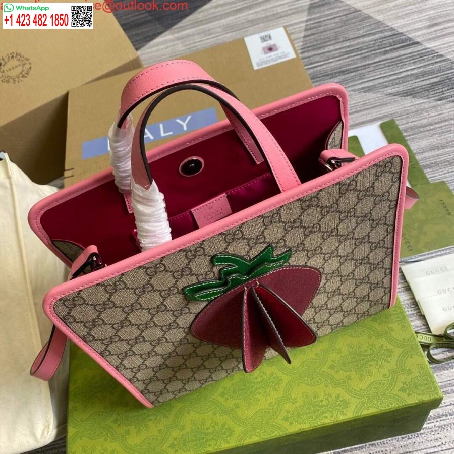 Replica Gucci 612992 Gg Vidutinis Ophidia Rankinis Per Petį Rožinis