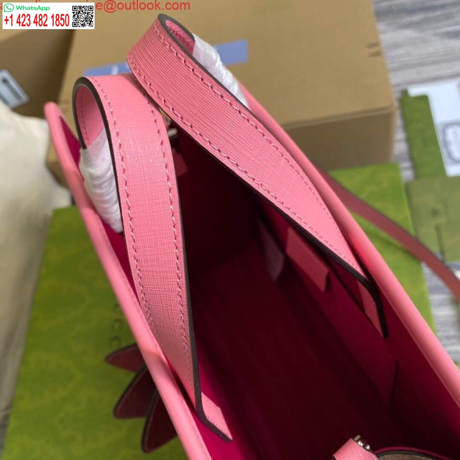 Replica Gucci 612992 Gg Vidutinis Ophidia Rankinis Per Petį Rožinis